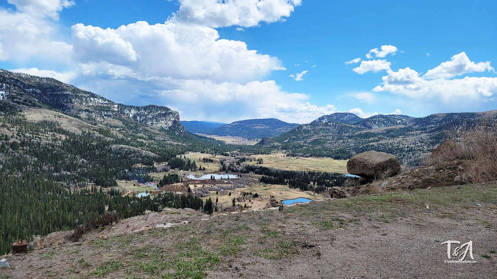 We were gifted with this beautiful overlook on a mountain road in Colorado after we left camp.